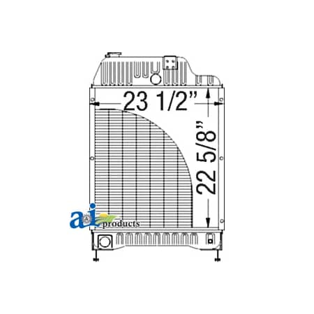 A & I Products Radiator 1" x1" x1" A-3778285M91